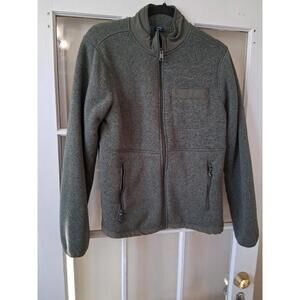 George Womans Green Zip Up Swater I1
